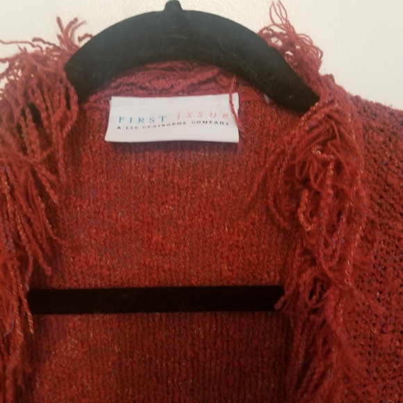 Rusty Tweed First Issue Sweater w/Fringe - Picture 2 of 4